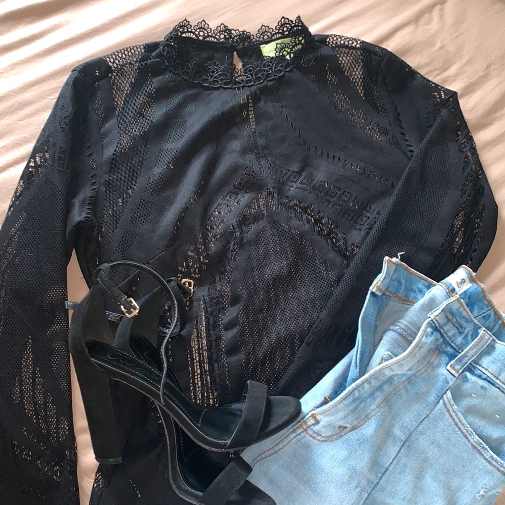 Mock Neck Bodysuit - Picture 11 of 11
